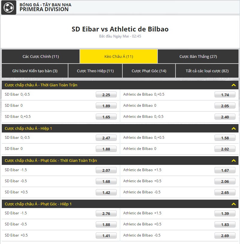 keo bong da dafabet SD Eibar vs Athletic de Bilbao