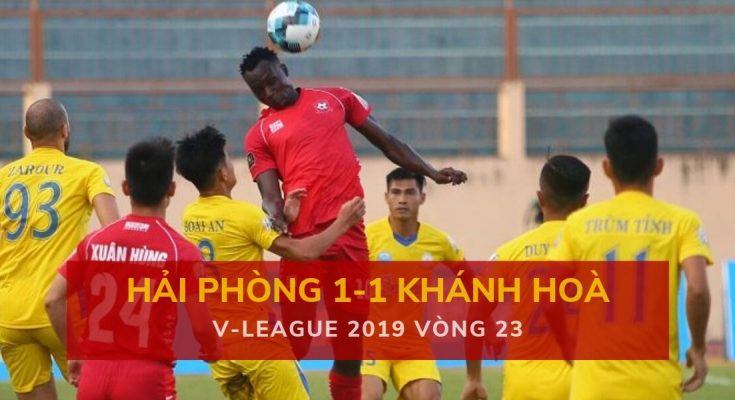 Highlight: Hải Phòng 1-1 Sanna Khánh Hòa (V-League 2019 - Vòng 23)