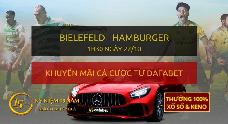 Soi kèo trực tiếp: Bielefeld - Hamburger (1h30 sáng 22/10)