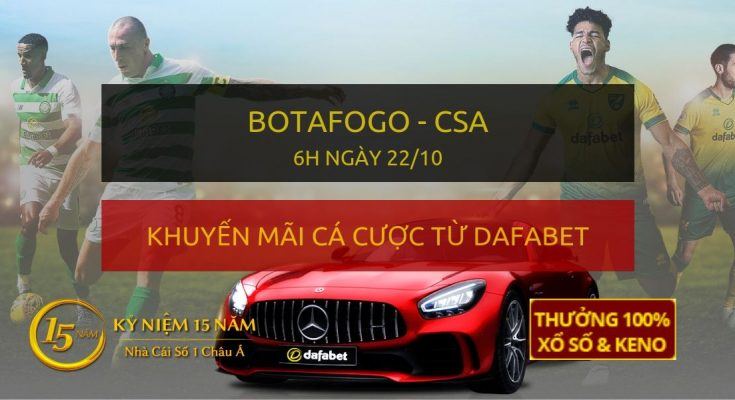 Soi kèo trực tiếp: Botafogo RJ - Csa AL (6h sáng 22/10)