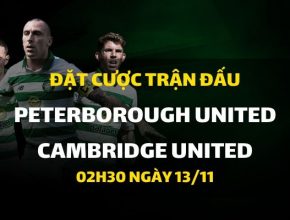 Peterborough United - Cambridge United (02h30 ngày 13/11)