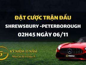 Shrewsbury Town - Peterborough United (02h45 ngày 06/11)