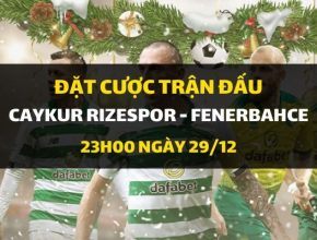 Caykur Rizespor - Fenerbahce (23h00 ngày 29/12)