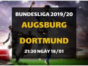 Đặt cược trực tiếp Augsburg - Borussia Dortmund (21h30 ngày 18/01)