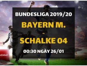 Đặt cược: Bayern Munich - Schalke 04 (00h30 ngày 26/01)