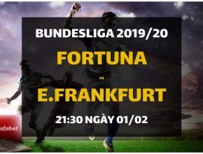 Fortuna Dusseldorf - Eintracht Frankfurt (21h30 ngày 01/02)