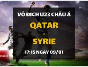 Đặt cược Qatar - Syrie (17h15 ngày 09/01)