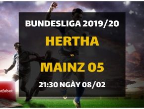 Hertha Berlin - Mainz 05 (21h30 ngày 08/02)